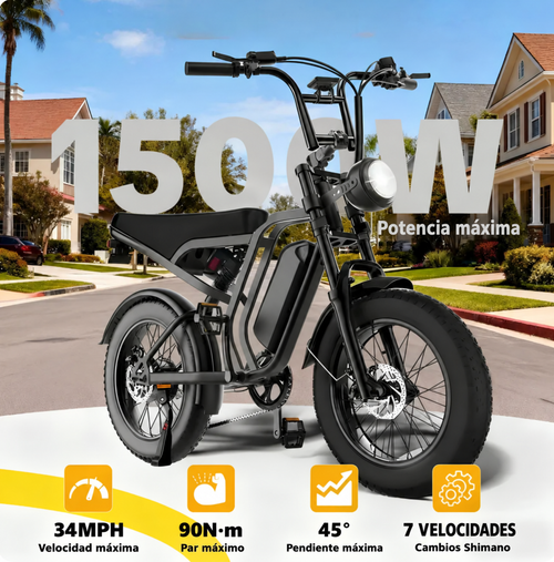CYBERVELO - Bici eléctrica todoterreno de 1500W
