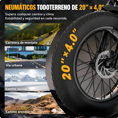 CYBERVELO - Bici eléctrica todoterreno de 1500W