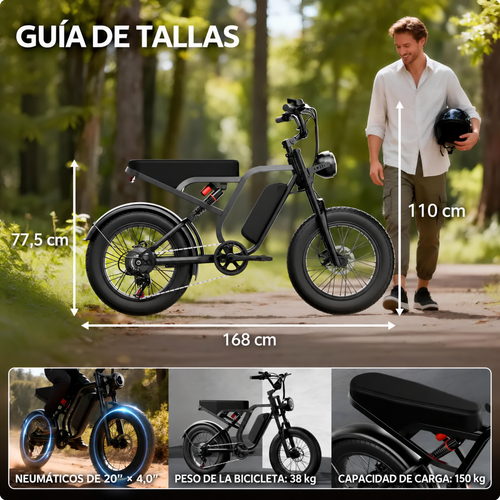 CYBERVELO - Bici eléctrica todoterreno de 1500W